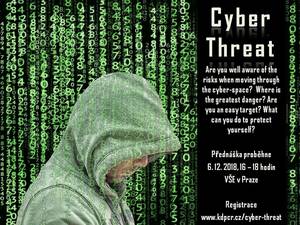 Přednáška kybernetické hrozby - nabízíme sponzorovaná místa pro studenty