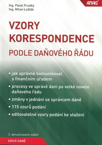 Vzory korespondence podle daňového řádu